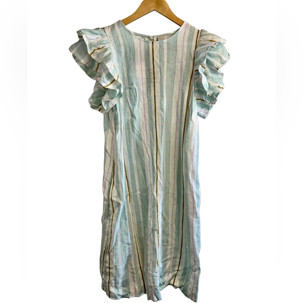 🆕 A NEW DAY | Stripe Ruffle Sleeve | Dress | Linen Blend | Midi Dress | Summer